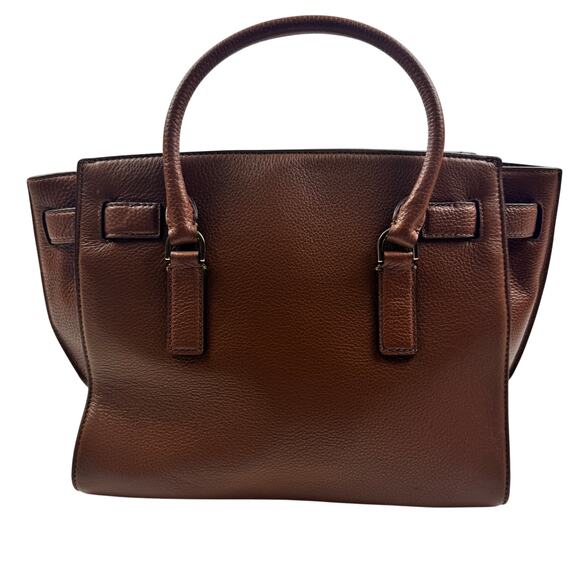MICHAEL Michael Kors Brown Pebbled Leather Large Hamilton Traveler Tote W/O Key - Picture 5 of 12